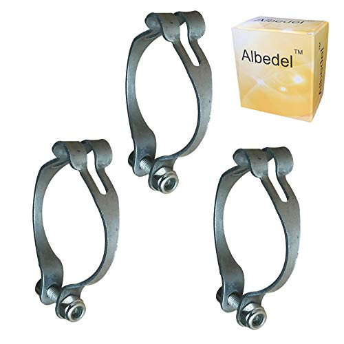 Albedel 3 Pcs Metal Ring Firmly to Frame MTB Bike Cable Guide Brake Cable Shift Cable Derailleur Cable Base Guide Clip Fitting Line Tube Housing Durable