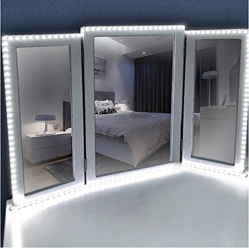 Thosdt Led Vanity Mirror Lights Kit,13ft/4M 240 LEDs Make-up Vanity Light Strip for Vanity Makeup Table Set DIY Hollywood Style Mirror with Dimmer and Power Supply, Big Mirror not Included Thosdt Led Vanity Mirror Lights Kit,13ft/4M 240 LEDs Make-up Vanity Light Strip for Vanity Makeup Table Set DIY Hollywood Style Mirror with Dimmer and Power Supply, Big Mirror not Included