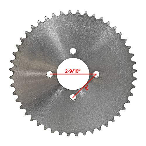 AlveyTech 40/41/420 Chain 48 Tooth Sprocket for Go-Karts  and  Mini Bikes