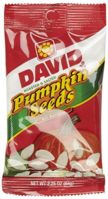 David Pumpkin Seeds - 2.25 oz - 12 pk David Pumpkin Seeds - 2.25 oz - 12 pk