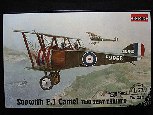 Sopwith F.1 Camel RAF Two Seat Trainer 1/72 Scale Plastic Model Kit Roden 054 Sopwith F.1 Camel RAF Two Seat Trainer 1/72 Scale Plastic Model Kit Roden 054