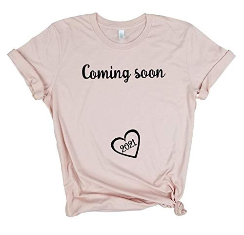 Coming Soon 2021 - Pregnancy Shirt, Mom to Be, Pregnancy Reveal, New Mom Shirt, Pregnancy Announcement Shirt, Est 2021