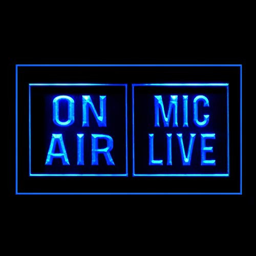 tigerneon 140131 Powerful Media Studio On Air Mic Life Display LED Light Sign