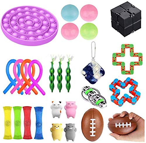 Gupgi Fidget Toy Pack 24 Pcs Fidget Toy Set, Cheap Sensory Toys for Kids Adults, Stress Relief Tools Bundle Sensory Toys Set Sensory Therapy Toys for ADHD Autism Stress Anxiety (27pcs New) Gupgi Fidget Toy Pack 24 Pcs Fidget Toy Set, Cheap Sensory Toys for Kids Adults, Stress Relief Tools Bundle Sensory Toys Set Sensory Therapy Toys for ADHD Autism Stress Anxiety (27pcs New)