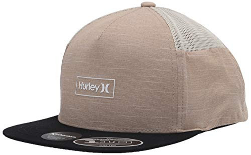 Hurley Men's Phantom Locked 2.0 Snapback Trucker Hat, Khaki, One Size
