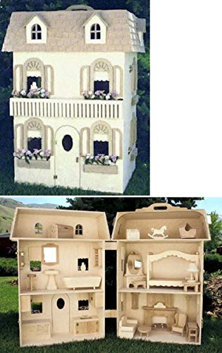 A Woodworking Scroll Saw Patterns and Instructions Plan to Build Your Own Doll House