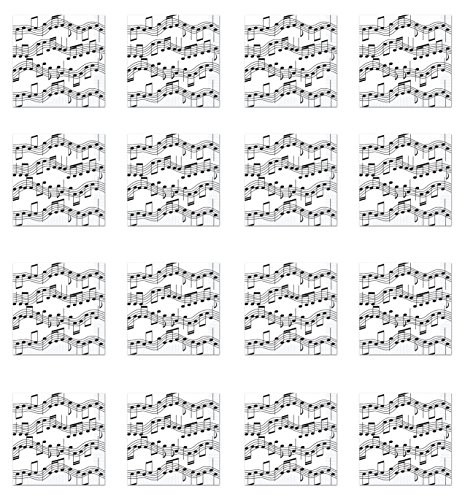 Musical Note Luncheon Napkins (2-Ply)    (16/Pkg)