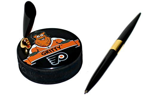 EBINGERS PLACE Philadelphia Flyers Gritty Mascot Hockey Puck Desk Pen Holder