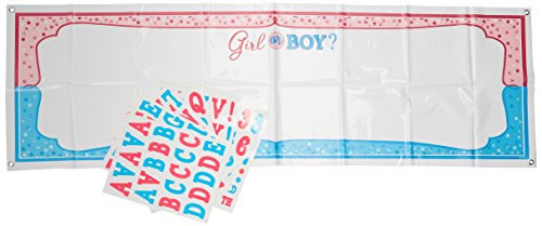 Amscan Girl or Boy? Personalized Giant Sign Banner Kit