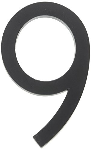 Hy-Ko Products FM-6/9 Floating House Number 9 (NINE) 6" High Black