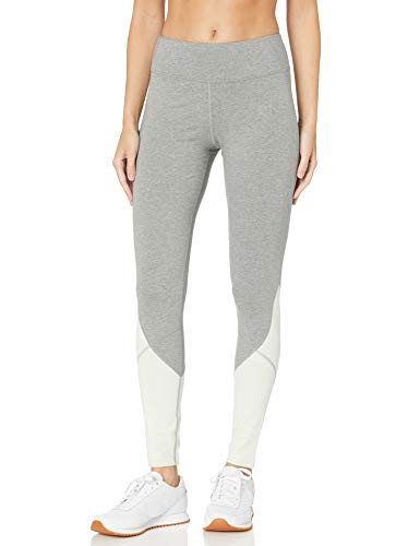 Satva Organic Cotton Women's Active Yoga Pants Leggings with Hidden Pocket from CITTA Full Length Legging, Heather Grey  and  Mint, X-Large