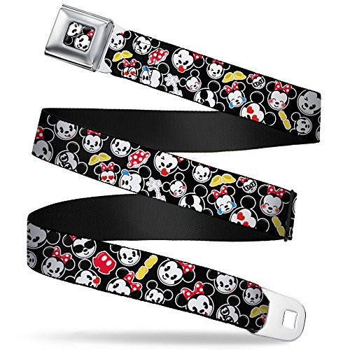 Buckle-Down Seatbelt Belt Mickey Mouse, Minnie Mouse XL