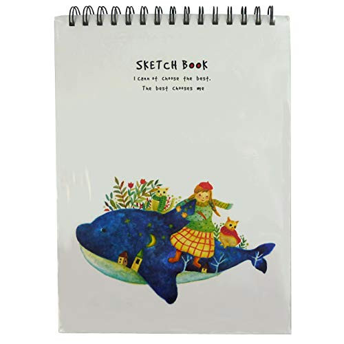 Sketch Book, Drawing Pad, Art Marker Paper (Whale Cover)