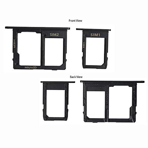 BisLinks for Samsung Galaxy J6 2018 Micro SD Sim Card Tray Holder Slot plus SIM1 J600F Black
