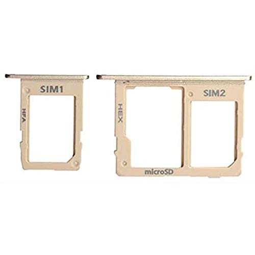 BisLinks for Samsung Galaxy J6 2018 Micro SD Sim Card Tray Holder Slot plus SIM1 J600F Gold