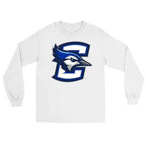 Official NCAA Creighton University Bluejays Men's/Women's Boyfriend Long Sleeve Tee RYLCTU06 - White, 2XL