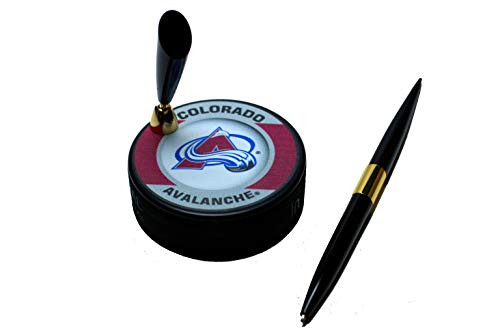 EBINGERS PLACE Colorado Avalanche Retro Series NHL Hockey Puck Pen Holder