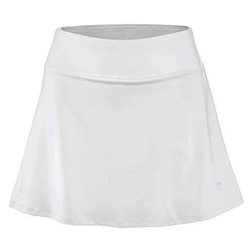 Fila Women's Core Flare 15'' Tennis Skorts (Small, White)