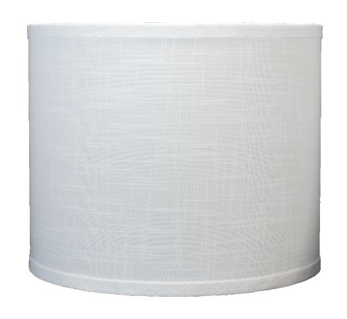 Urbanest Linen Drum Lamp Shade, 12-inch By 12-inch By 10-inch, Off White, Spider