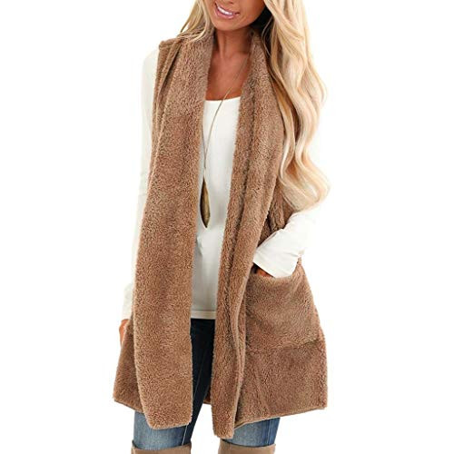 AODONG Womens Cardigans Sleeveless Womens Batwing Sleeve Cardigan Sweaters Open Front Cable Knit Outwear Coat