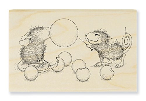 STAMPENDOUS House Mouse Wood Stamp, Bubble Popper