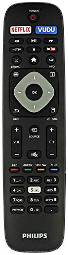 Original NH500UP Remote Control Compatible with Philips 4K UHD Smart TV's.