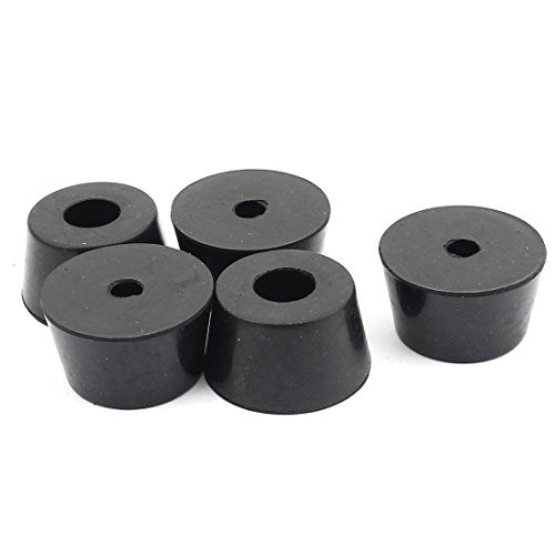 uxcell Rubber Cover Speaker Furniture Chair Feet Pad 32mm x 25mm x 18mm 5PCS
