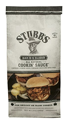 Stubb's, BBQ Slider, Cookin' Sauce, 12oz Bag (Pack of 4)