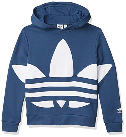 adidas Originals Kids Unisex Big Trefoil Hood Night Marine/White Small