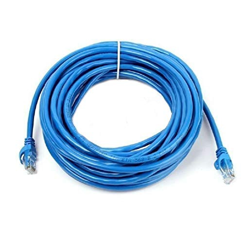 BRY RJ45 CAT 6 16ft Blue Patch Network Cable - Cat6 Ethernet LAN Network Internet Computer Patch Solid Wire 23 AWG UTP Cable - 16 feet