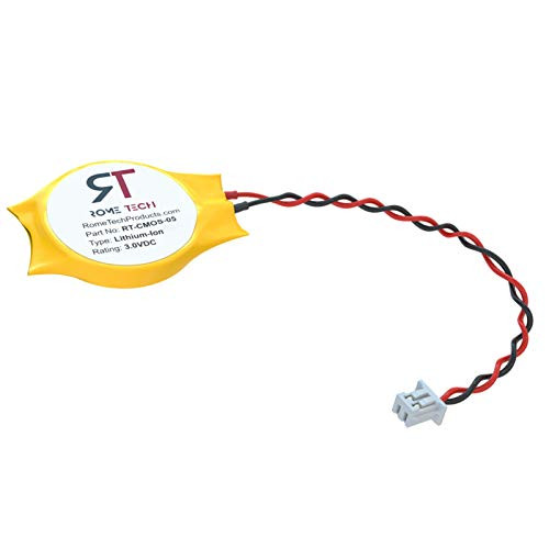 Rome Tech RTC CMOS Battery for DELL Precision M3800 M6800 7720 Vostro 1015 1310 1510 3500 - BIOS CMOS Battery CR2032 with 2 Pin Wire Cable