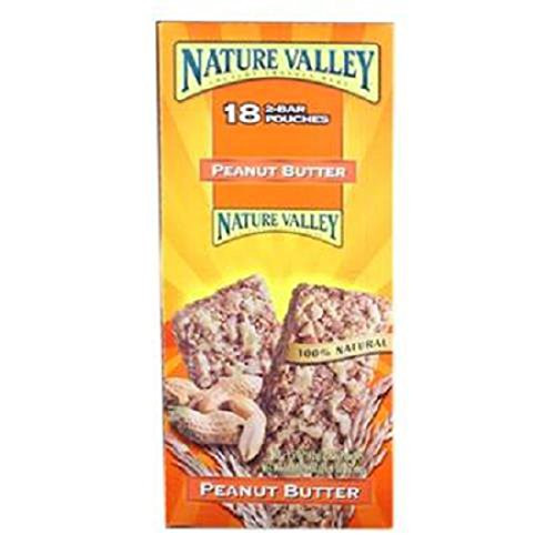 Nature Valley Crunch Bar, Peanut Butter, Count 18 (1.5 oz) - Granola/Cereal/Oat/Brkfast Bar / Grab Varieties  and  Flavors