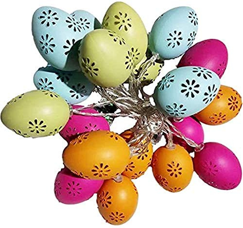 LED Light Easter Eggs for Easter Party Decoration Wedding Decoration,Easter Eggs String Light Battery Operated Fairy String Lights,Light up Easter Decorations for Windows (6m40LED)