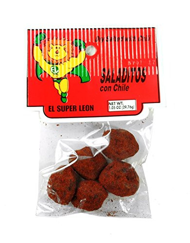 El Super Leon Peg Salditos Chile, 12 Count (SUGAR CANDY - ETHNIC)