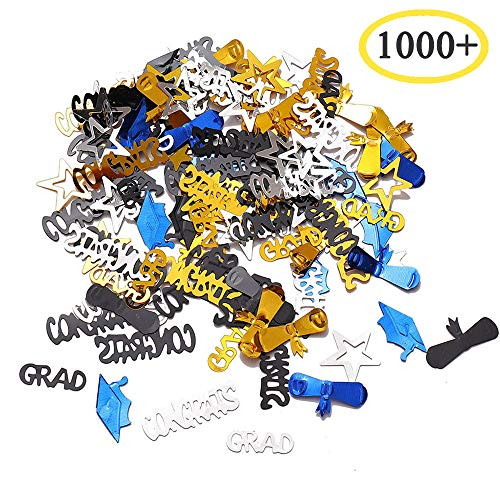 Graduation Confetti Table Decorations 2019 - Graduation Party Supplies 1.8 Ounce Graduation Table Confetti Decorations