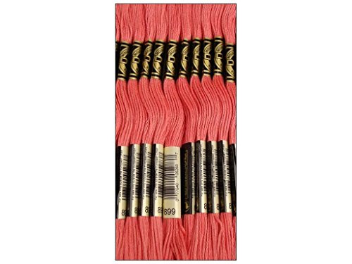 Bulk Buy: DMC Thread Six Strand Embroidery Cotton 8.7 Yards Medium Rose 117-899 (12-Pack)