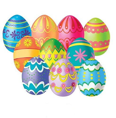 Mini Easter Egg Cutouts 4?in., 10/pkg, Pkg/3