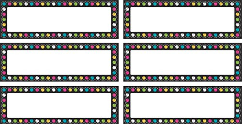 Teacher Created Resources Chalkboard Brights Labels Magnetic Accents