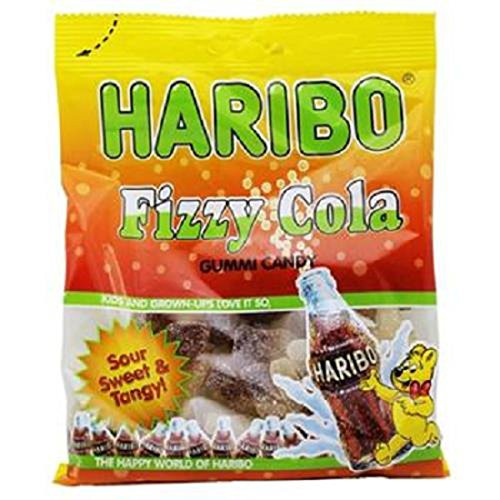 Product Of Haribo, Peg Bag Fizzy Cola, Count 12 (5 oz) - Sugar Candy / Grab Varieties and Flavors Product Of Haribo, Peg Bag Fizzy Cola, Count 12 (5 oz) - Sugar Candy / Grab Varieties and Flavors