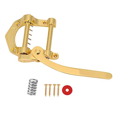 Bnineteenteam Guitar Tremolo Vibrato Bridge Top Body Tremolo Jazz Guitar Vibrato for SG, LP, ETC Electric Guitars (Gold)