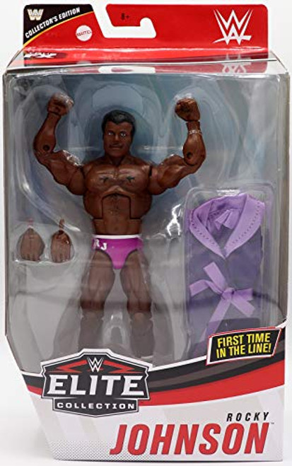 Ringside Rocky Johnson - WWE Elite 80 Exclusive Mattel Toy Wrestling Action Figure Ringside Rocky Johnson - WWE Elite 80 Exclusive Mattel Toy Wrestling Action Figure