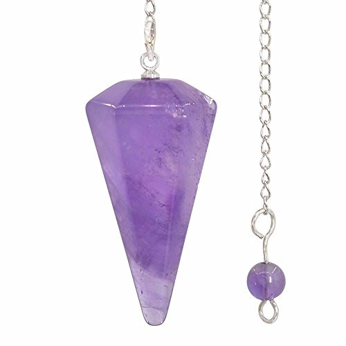 Natural Amethyst Gemstone Rock Crystal Hexagonal Pointed Reiki Chakra Pendant Pendulum Natural Amethyst Gemstone Rock Crystal Hexagonal Pointed Reiki Chakra Pendant Pendulum