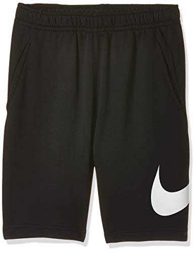 Nike Men's Sportswear Club Short Basketball Graphic, Black/White/White, Small