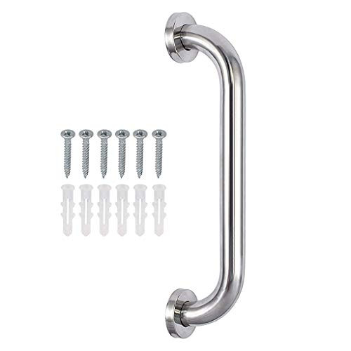 LYHXXX Stainless Steel Grab Rails,Grab Bar,Anti-Slip Polished Chrome Finished Wall Mounted Disabled Elderly Handrails, for Toilet Shower Bathroom Handrails,60cm