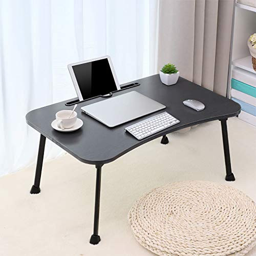 Vehpro HapChildhood Foldable Laptop Table for Bed and Sofa with Horseshoe Protection Table Base, Lightweight Desk for Laptops and Writing, Breakfast Serving Bed Tray