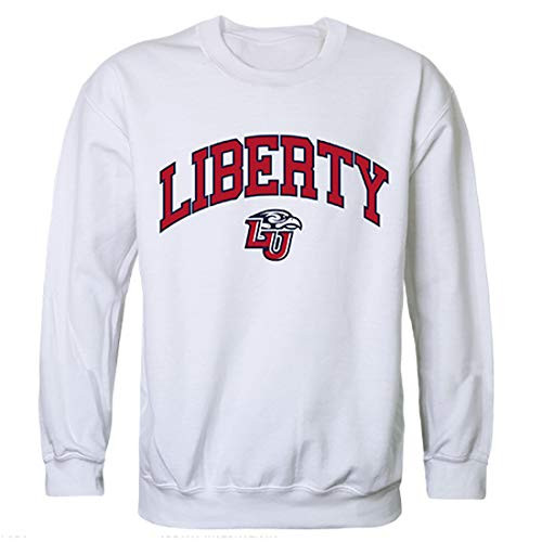 Liberty Flames NCAA Campus Crewneck Sweatshirt - Large, White