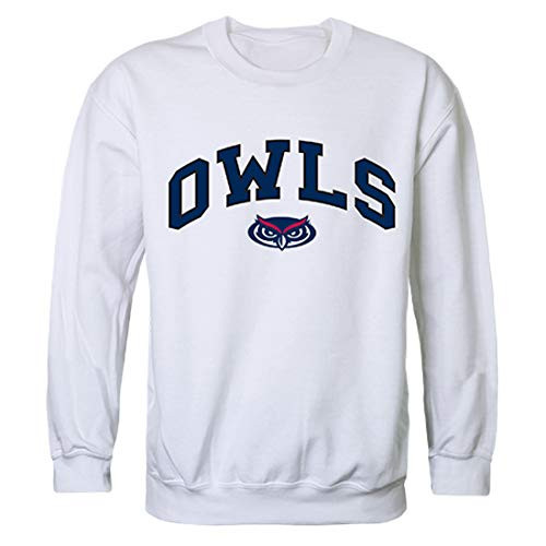 FAU Owls Florida Atlantic University NCAA Campus Crewneck Sweatshirt - Large, White