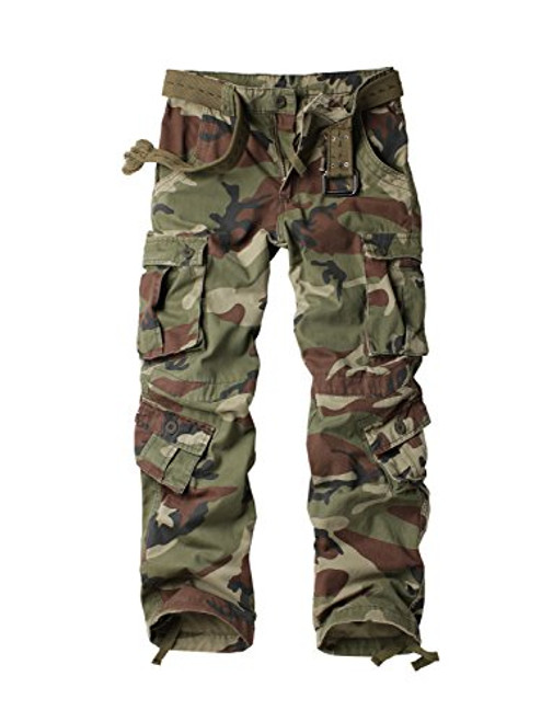 AKARMY Men's Cotton Casual Military Army Camo Combat Work Cargo Pants with 8 Pockets Battlefield Camo 34 AKARMY Men's Cotton Casual Military Army Camo Combat Work Cargo Pants with 8 Pockets Battlefield Camo 34