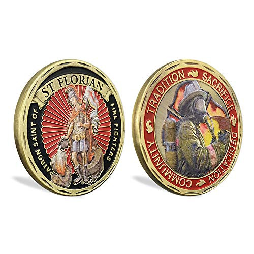 atsknsk St Florian Patron Saint of Firefighters Challenge Coin United States Prayer atsknsk St Florian Patron Saint of Firefighters Challenge Coin United States Prayer