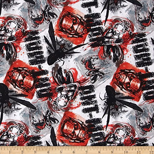E. E. Schenck Marvel Ant Man Allover Red Fabric by The Yard E. E. Schenck Marvel Ant Man Allover Red Fabric by The Yard